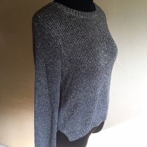 H&M Sparkly Gray Sweater